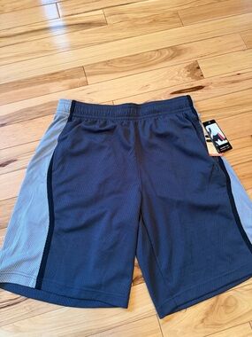 Men's Athletic Mesh Shorts - charcoal/Light Gray